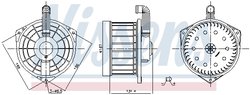 VENTILATOR HABITACLU NISSENS 87550 - Compatibil cu HONDA