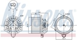 Ventilator habitaclu Nissens 87568