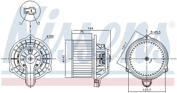 VENTILATOR HABITACLU NISSENS 87568 - Compatibil cu HYUNDAI