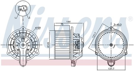 VENTILATOR HABITACLU NISSENS 87568 - Compatibil cu HYUNDAI