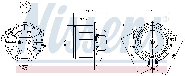 VENTILATOR HABITACLU NISSENS 87572 - Compatibil cu IVECO