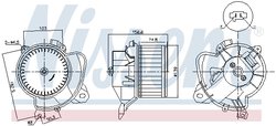 Ventilator habitaclu Nissens 87574