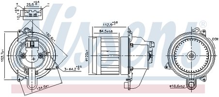 VENTILATOR HABITACLU NISSENS 87709 - Compatibil cu SMART