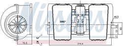 VENTILATOR HABITACLU NISSENS 87716 - Compatibil cu DAF, RENAULT TRUCKS, VOLVO