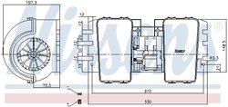 VENTILATOR HABITACLU NISSENS 87752 - Compatibil cu DAF