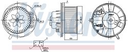 Ventilator habitaclu Nissens 87762