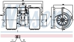 VENTILATOR HABITACLU NISSENS 87790 - Compatibil cu DAF, RENAULT TRUCKS, VOLVO