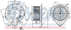 VENTILATOR HABITACLU NISSENS 87798 - Compatibil cu AUDI, SKODA, VW