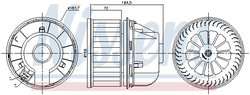 VENTILATOR HABITACLU NISSENS 87817 - Compatibil cu FORD