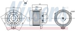 Ventilator habitaclu Nissens 87821