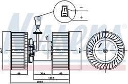VENTILATOR HABITACLU NISSENS 87842 - Compatibil cu IVECO