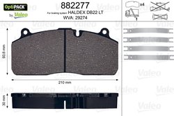 Set placute frana Valeo 882277