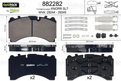 Set placute frana Valeo 882282