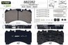 SET PLACUTE FRANA VALEO 882282 - Compatibil cu MERCEDES-BENZ