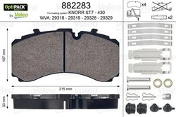 Set placute frana Valeo 882283