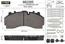 Set placute frana Valeo 882285