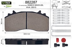 SET PLACUTE FRANA VALEO 882287 - Compatibil cu MERCEDES-BENZ