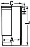CAMASA CILINDRU KOLBENSCHMIDT 88625110 - Compatibil cu FENDT