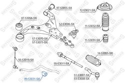 Bucsa bara stabilizatoare Stellox 89-53031-SX