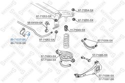 Bucsa bara stabilizatoare Stellox 89-71037-SX