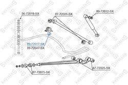 BUCSA BARA STABILIZATOARE STELLOX 89-72017-SX - Compatibil cu MITSUBISHI