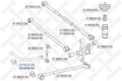 Bucsa bara stabilizatoare Stellox 89-98026-SX