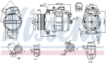 Compresor climatizare Nissens 890012