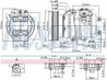COMPRESOR CLIMATIZARE NISSENS 890017 - Compatibil cu ACURA