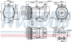 COMPRESOR CLIMATIZARE NISSENS 890081 - Compatibil cu FORD