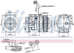 COMPRESOR CLIMATIZARE NISSENS 890093 - Compatibil cu MERCEDES-BENZ, SETRA