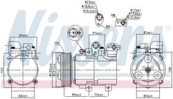 Compresor climatizare Nissens 890136