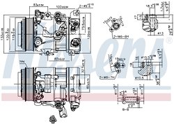 Compresor climatizare Nissens 890156