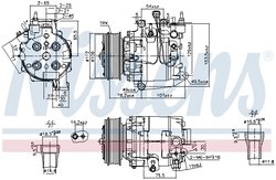 COMPRESOR CLIMATIZARE NISSENS 890167 - Compatibil cu HONDA