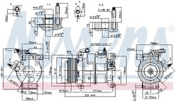 COMPRESOR CLIMATIZARE NISSENS 890169 - Compatibil cu CHRYSLER, DODGE, LANCIA, VW