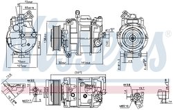 Compresor climatizare Nissens 890173