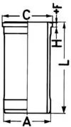 CAMASA CILINDRU KOLBENSCHMIDT 89018150 - Compatibil cu INTERNATIONAL HARV.