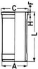 CAMASA CILINDRU KOLBENSCHMIDT 89018150 - Compatibil cu INTERNATIONAL HARV.