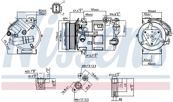 COMPRESOR CLIMATIZARE NISSENS 890210 - Compatibil cu CITROEN, DS, PEUGEOT, RENAULT