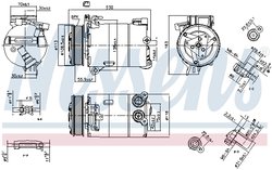 Compresor climatizare Nissens 890213