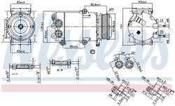 COMPRESOR CLIMATIZARE NISSENS 890216 - Compatibil cu FORD, VOLVO