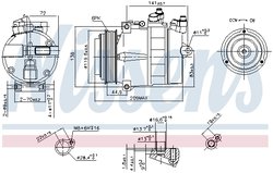COMPRESOR CLIMATIZARE NISSENS 89022 - Compatibil cu CHRYSLER, MERCEDES-BENZ
