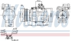 COMPRESOR CLIMATIZARE NISSENS 890234 - Compatibil cu KIA