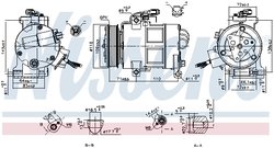 COMPRESOR CLIMATIZARE NISSENS 890249 - Compatibil cu FORD