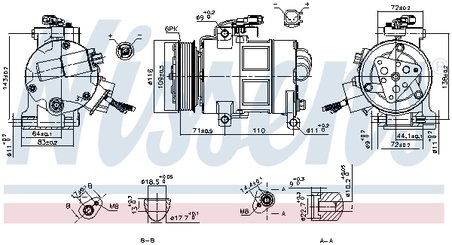 Compresor climatizare Nissens 890249