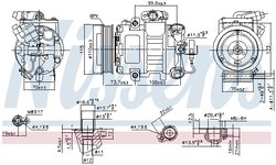 Compresor climatizare Nissens 89026