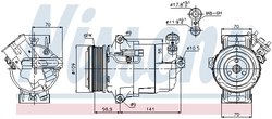 Compresor climatizare Nissens 89041