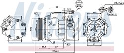 Compresor climatizare Nissens 89047