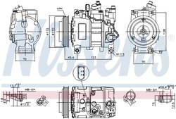 COMPRESOR CLIMATIZARE NISSENS 89049 - Compatibil cu AUDI