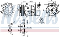 Compresor climatizare Nissens 89053
