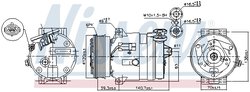 Compresor climatizare Nissens 89057